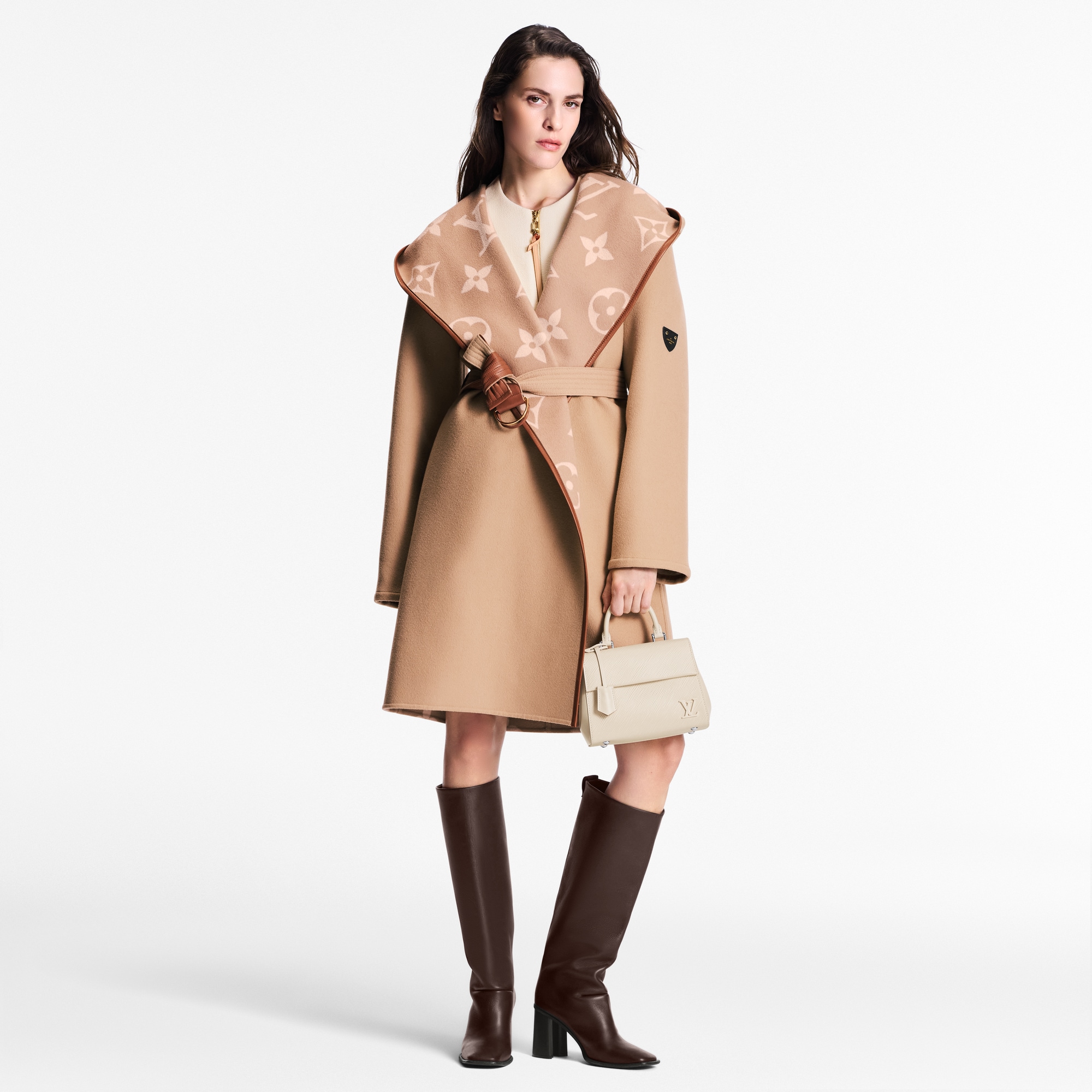 Belted Double Face Hooded Wrap Coat - Women - Ready-to-Wear